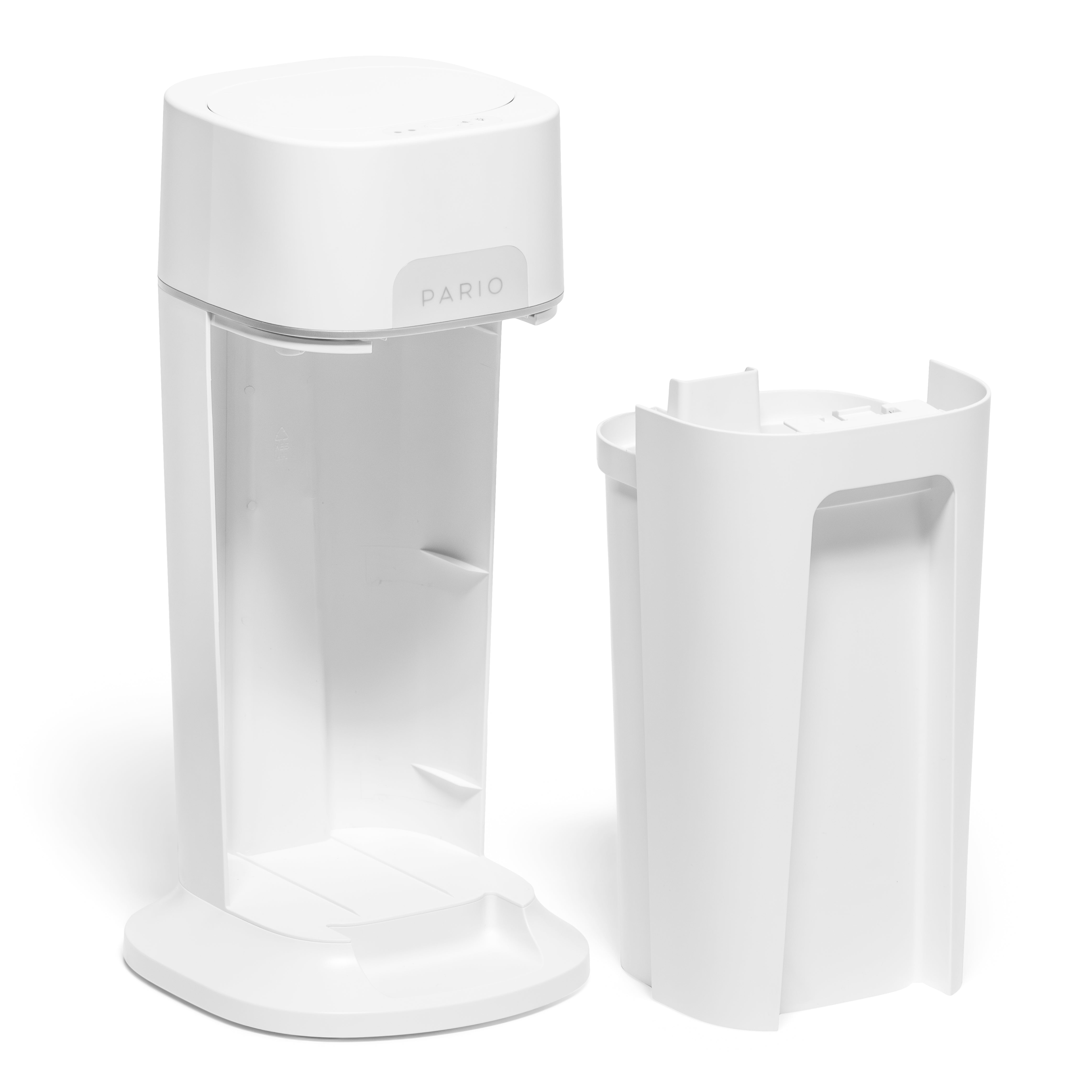 DiaperSealer canister shown with bin removed, on a white background